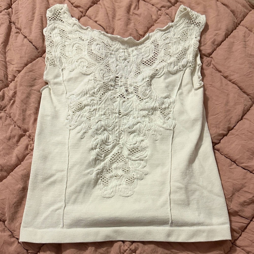Free People White Top